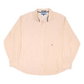 TOMMY HILFIGER Mens Peach Plain Shirt XL Cotton Blend Long Sleeve Button