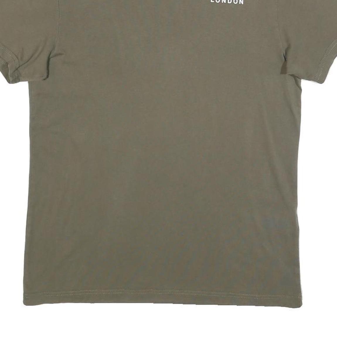 THE NORTH FACE Mens Green London Graphic T-Shirt S Short Sleeve Crew Neck