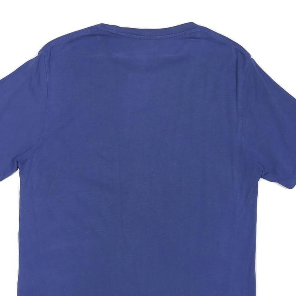 LEVI'S Mens Blue Logo T-Shirt S Short Sleeve Crew Neck Cotton Blend