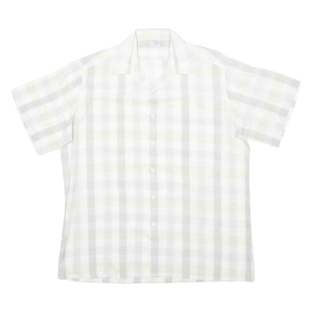 Mens Shirt Grey Check L