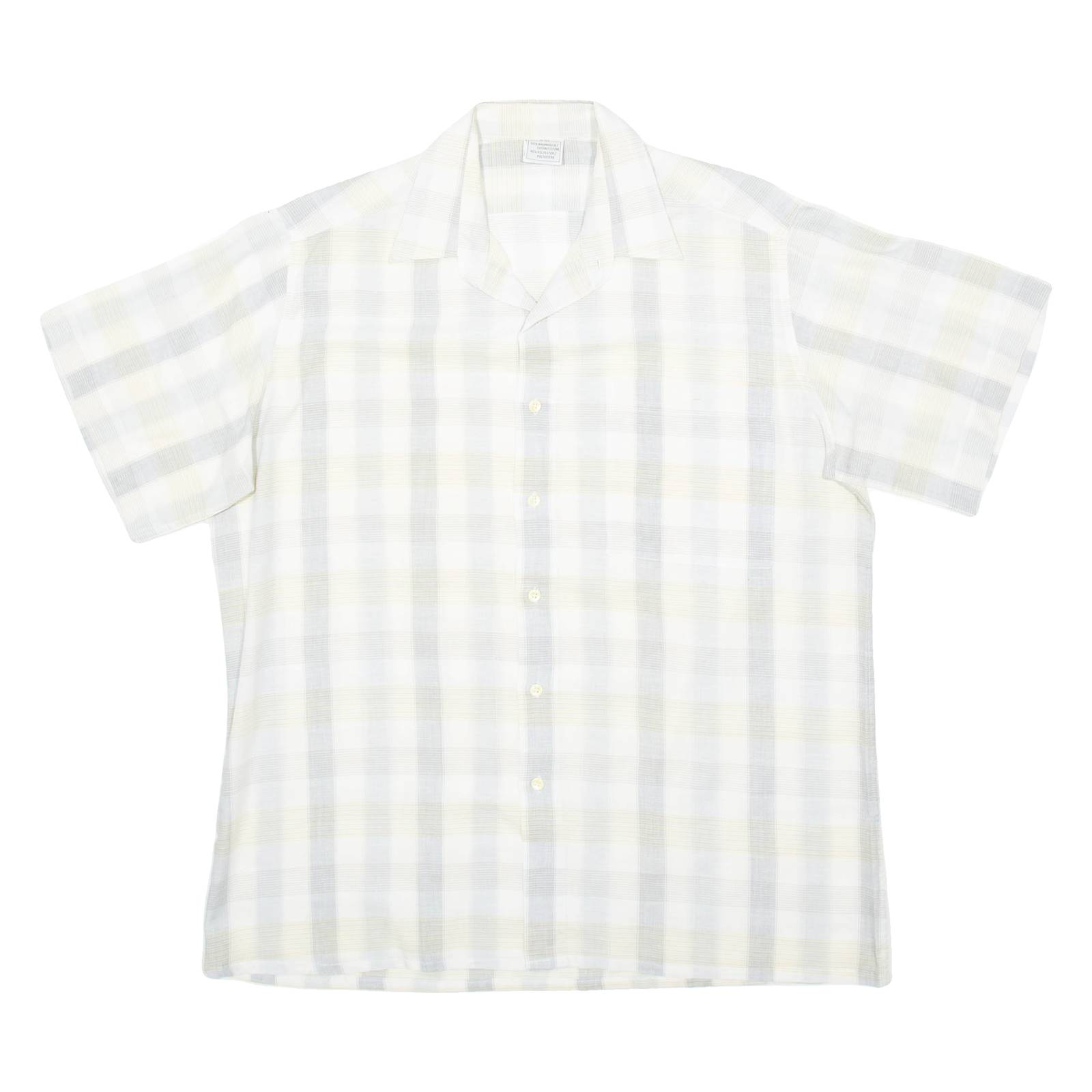 Mens Shirt Grey Check L