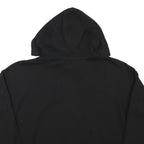 DKNY Womens Black Pullover Hoodie M Cotton Blend Drawstring Hood Pocket