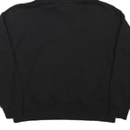 DKNY Womens Black Pullover Hoodie M Cotton Blend Drawstring Hood Pocket