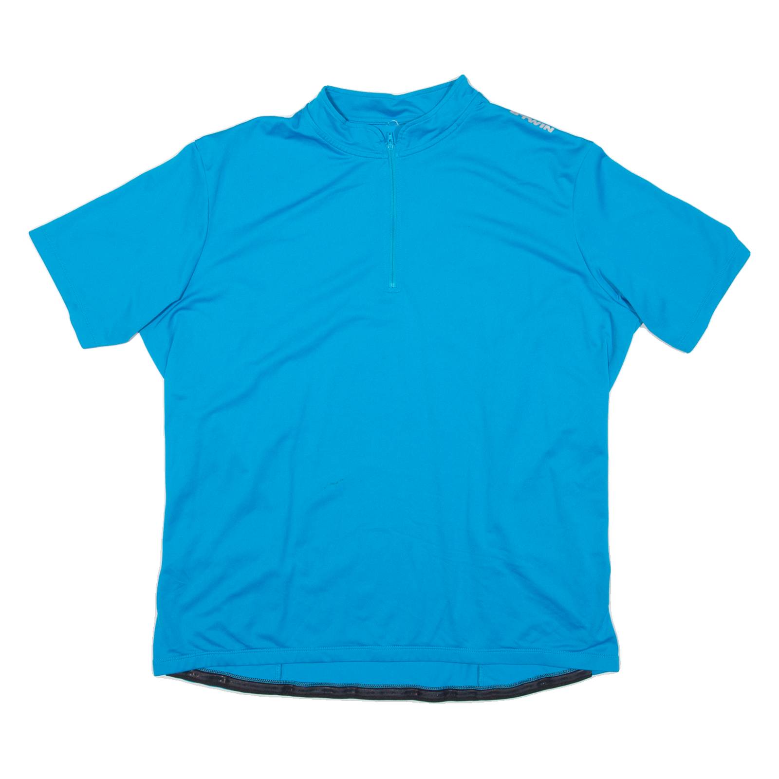 Cycling Mens Jersey Blue 1/4 Zip 2XL
