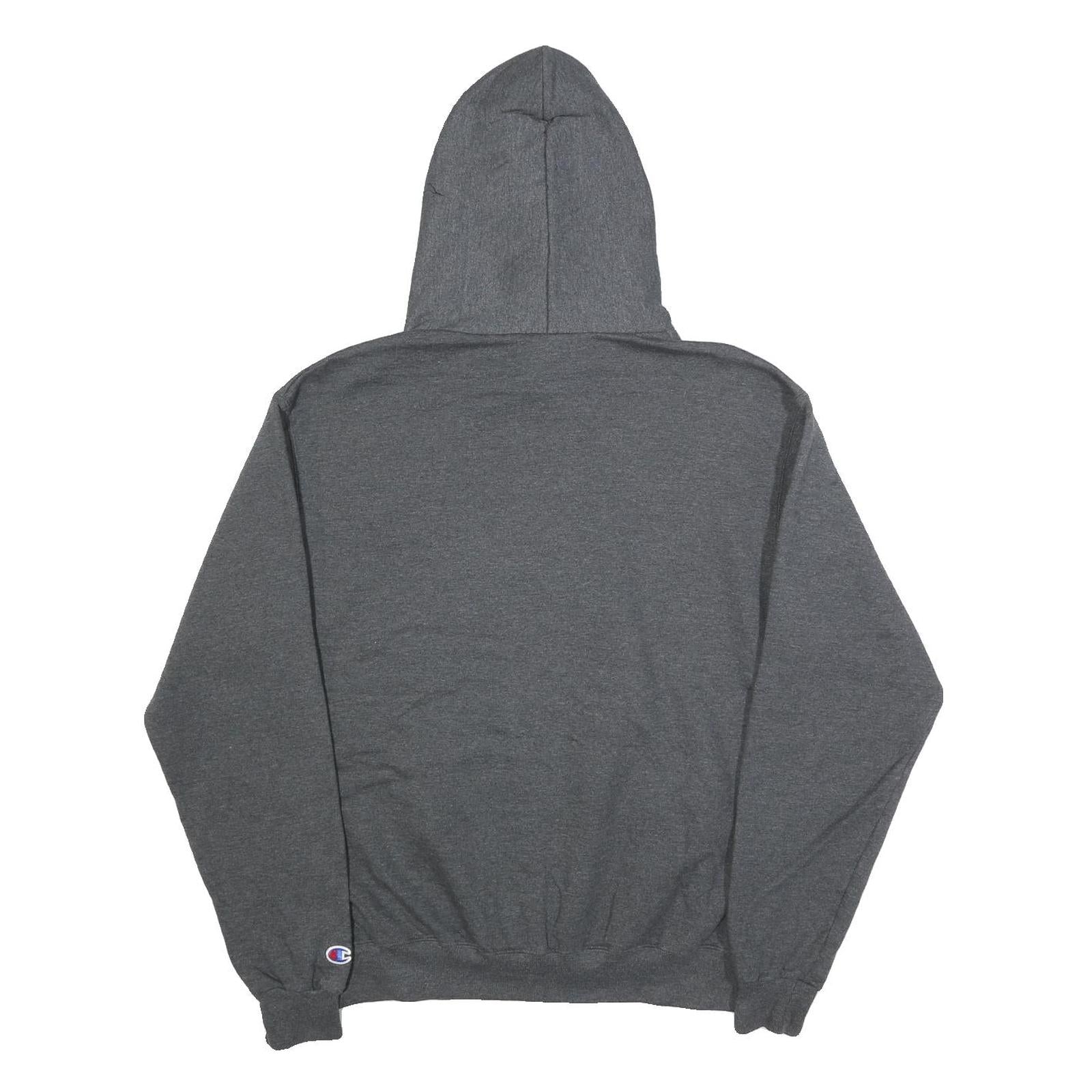 CHAMPION Mens Charcoal Grey Cal Lutheran Pullover Hoodie M Cotton Blend