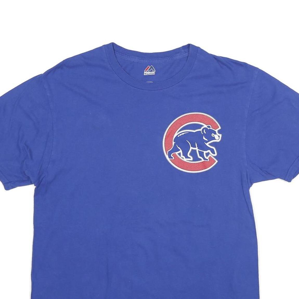 MAJESTIC Mens Blue Heyward 22 Graphic T-Shirt M Short Sleeve Crew Neck Baseball