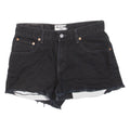 LEVI'S Womens Denim Shorts Black M W30