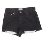 LEVI'S Womens Denim Shorts Black M W30