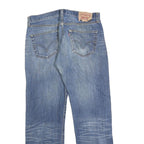 LEVI'S 501 Mens Denim Blue Regular Straight Cotton Blend W33 L28 Classic Button