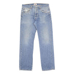 LEVI'S 501 Mens Jeans Blue Regular Straight Denim Medium W34 L32 Classic Button