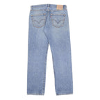 LEVI'S 501 Mens Jeans Blue Regular Straight Denim Medium W34 L32 Classic Button