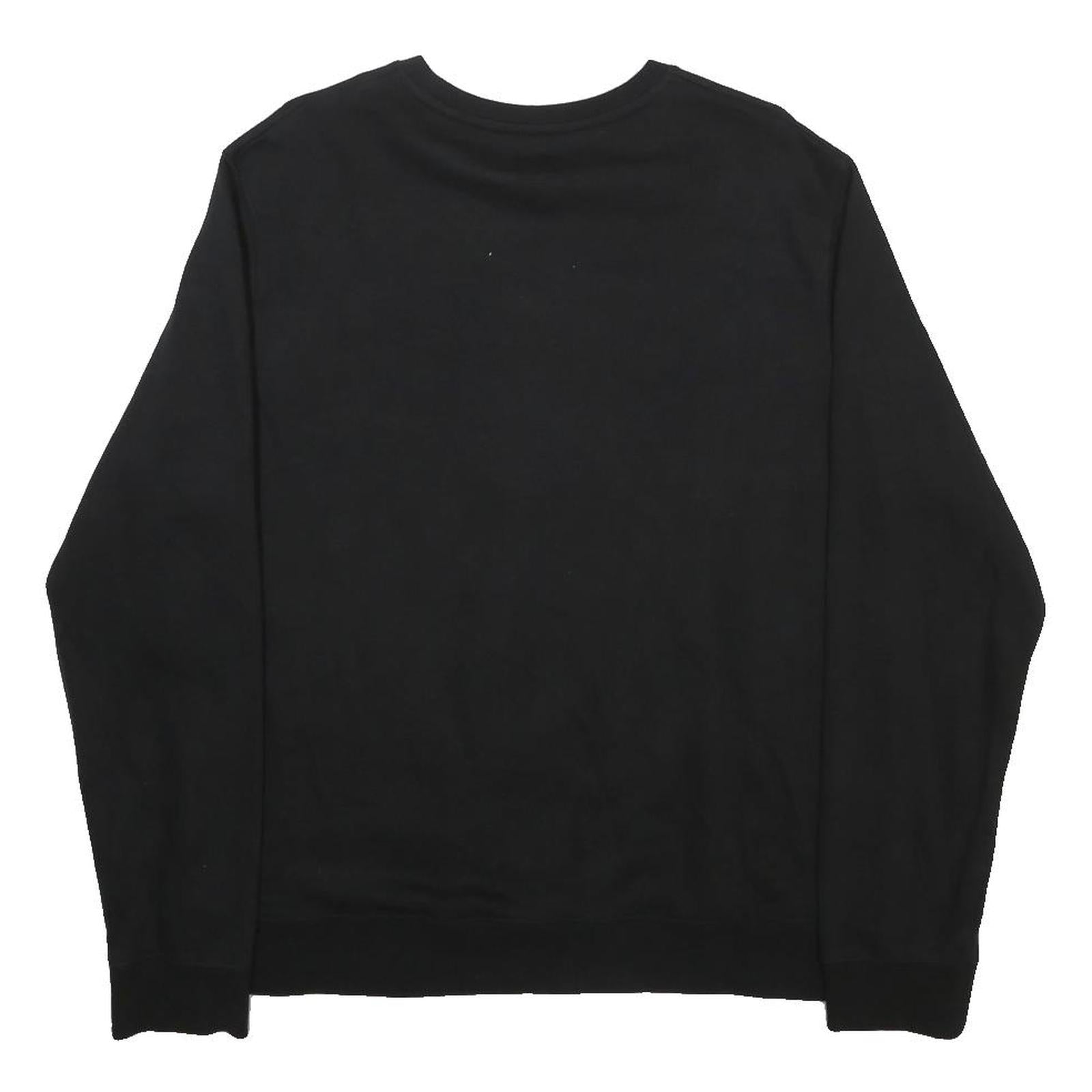 NFL Mens Black Pittsburgh Steelers Crew Neck L Cotton Blend Sweatshirt