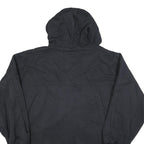 SUNSET Womens Black & Blue Reversible Hooded Jacket XL Polyester Blend Zip Plain