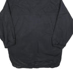 SUNSET Womens Black & Blue Reversible Hooded Jacket XL Polyester Blend Zip Plain