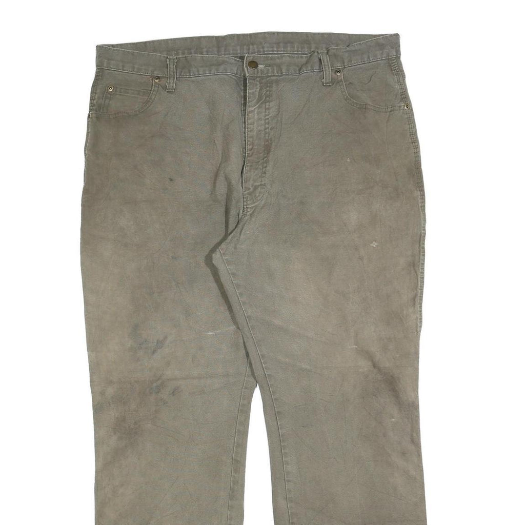 DICKIES Mens Cotton Blend Relaxed W40 L32 Utility Workwear Trousers Zip Closure