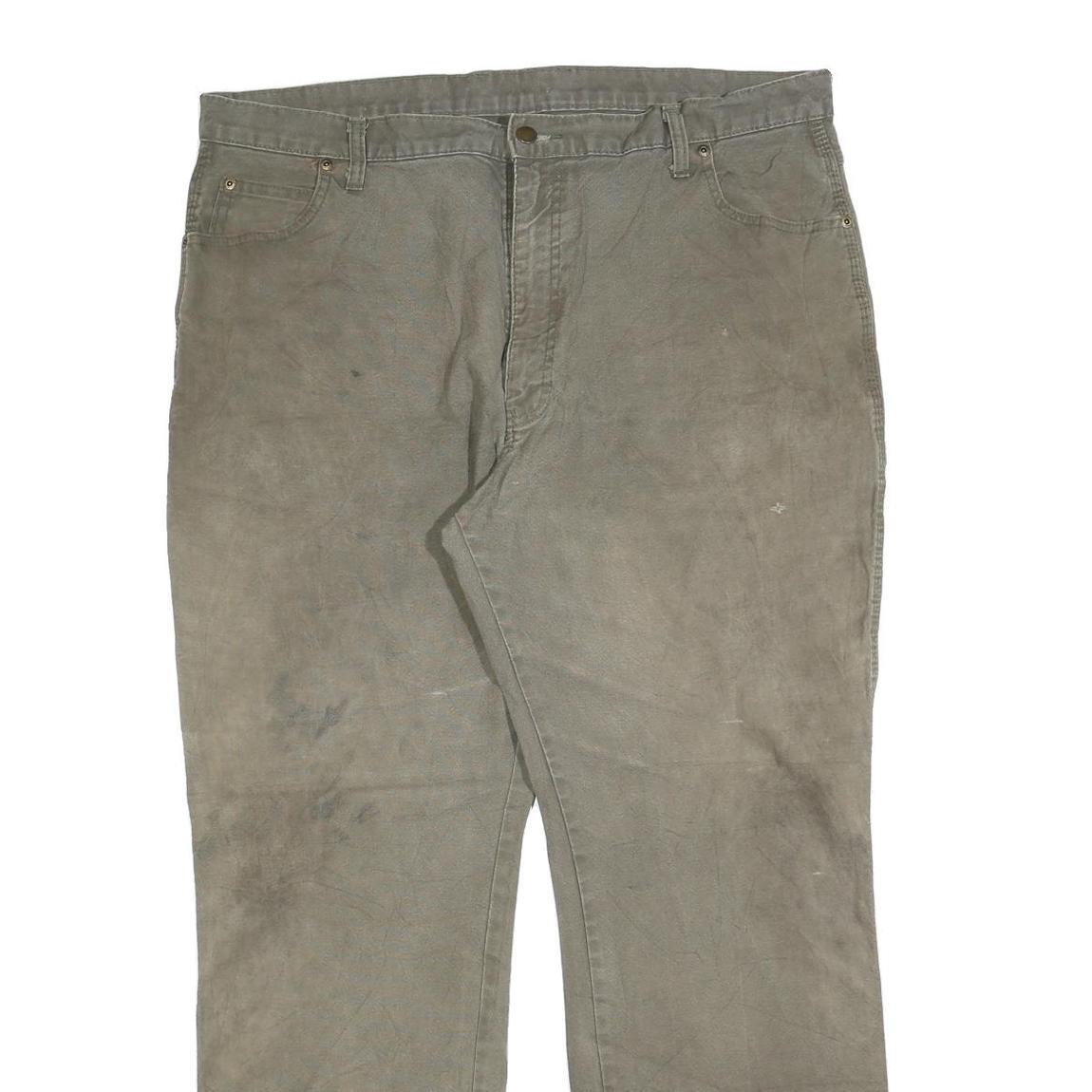 DICKIES Mens Cotton Blend Relaxed W40 L32 Utility Workwear Trousers Zip Closure