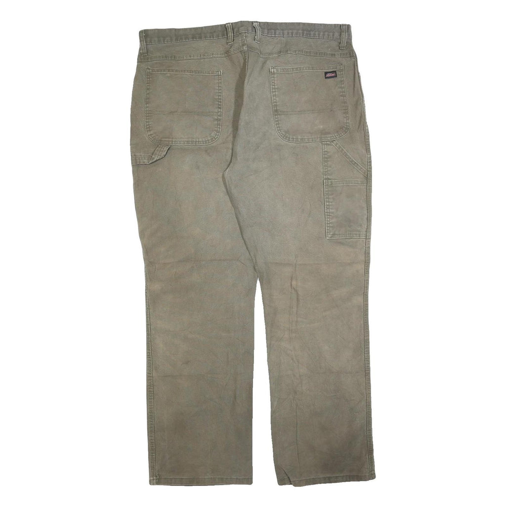 DICKIES Mens Cotton Blend Relaxed W40 L32 Utility Workwear Trousers Zip Closure