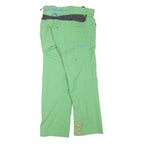MAMMUT Womens Polyester Blend Green Regular Drawstring Trousers W27 L27 Outdoor