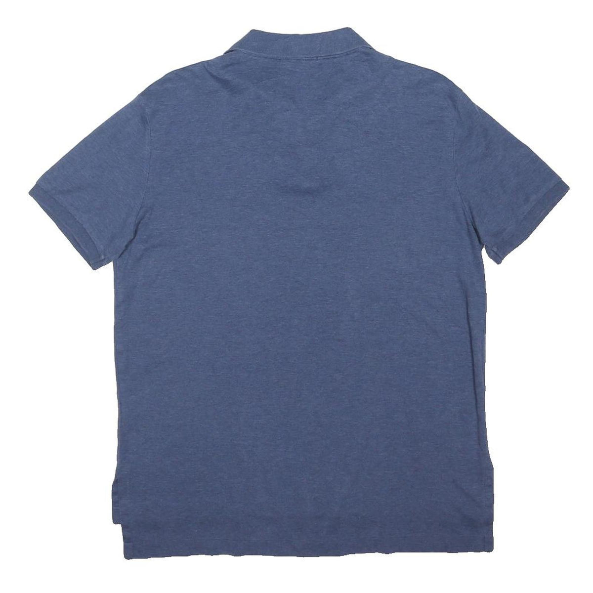 POLO RALPH LAUREN Mens Blue Short Sleeve Plain M Cotton Blend Polo Shirt