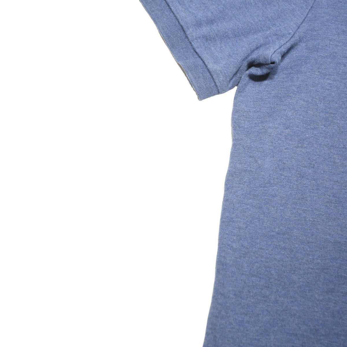 POLO RALPH LAUREN Mens Blue Short Sleeve Plain M Cotton Blend Polo Shirt