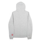 OHIOSTATE Mens Grey & Red Ohio State Buckeyes Zip Hoodie M Cotton