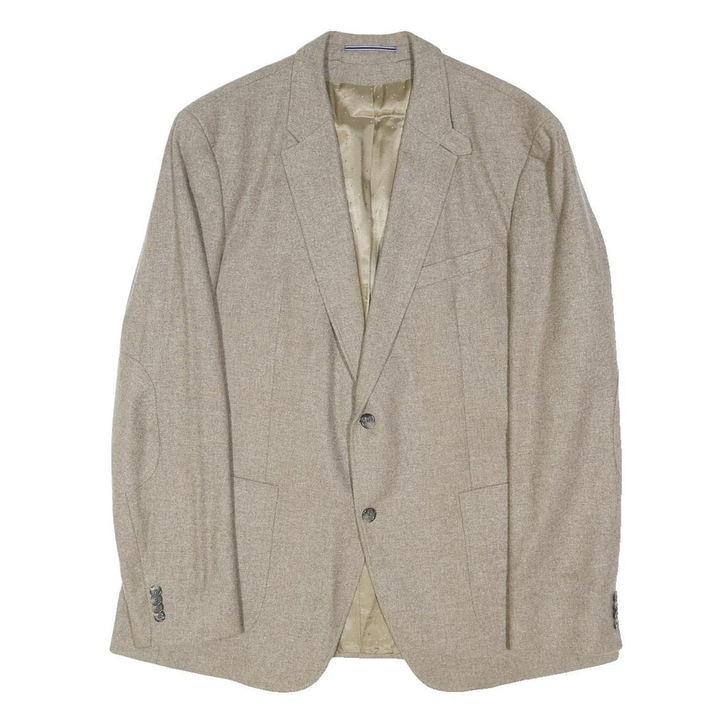 TOMMY HILFIGER Mens Beige Wool Blazer Jacket 3XL Button Closure Classic Fit