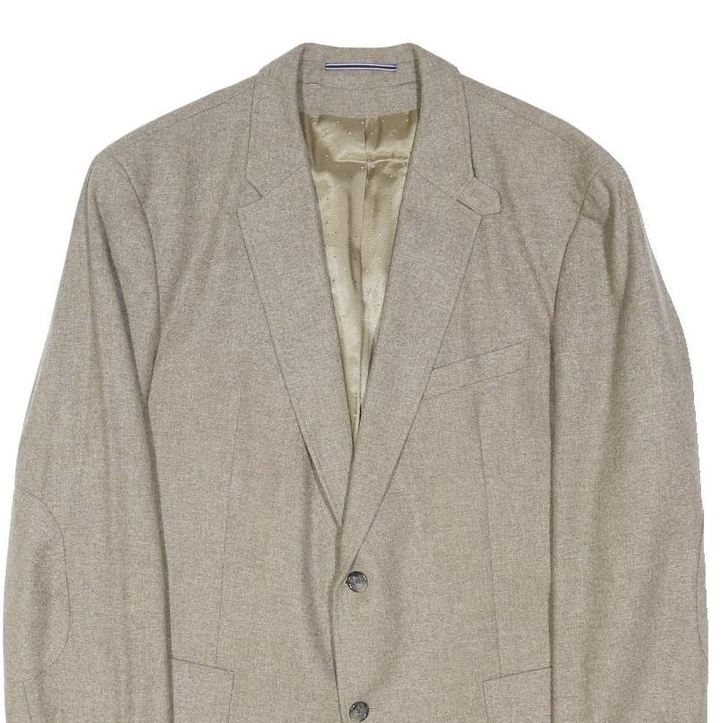 TOMMY HILFIGER Mens Beige Wool Blazer Jacket 3XL Button Closure Classic Fit