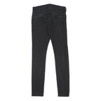LEVI'S 519 Mens Slim Black Skinny Denim Dark W30 L29 Cotton Blend Zip Jeans