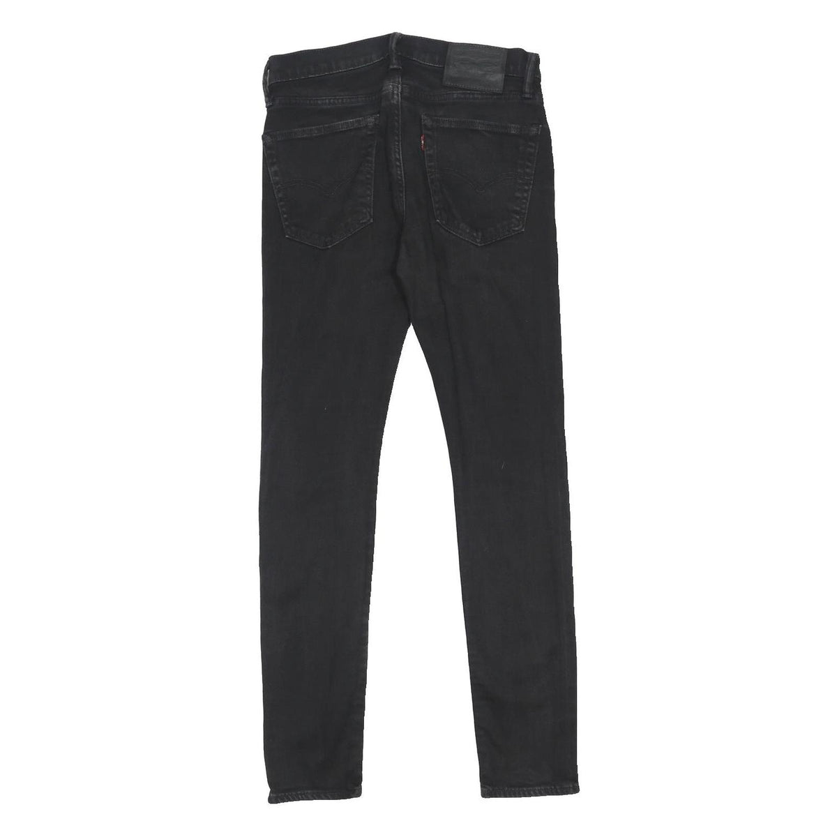 LEVI'S 519 Mens Slim Black Skinny Denim Dark W30 L29 Cotton Blend Zip Jeans