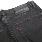 LEVI'S 519 Mens Slim Black Skinny Denim Dark W30 L29 Cotton Blend Zip Jeans