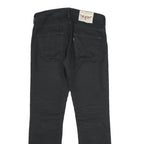 LEVI'S 513 Mens Jeans Black Slim Skinny Denim W32 L32 Zip Fastening Casual