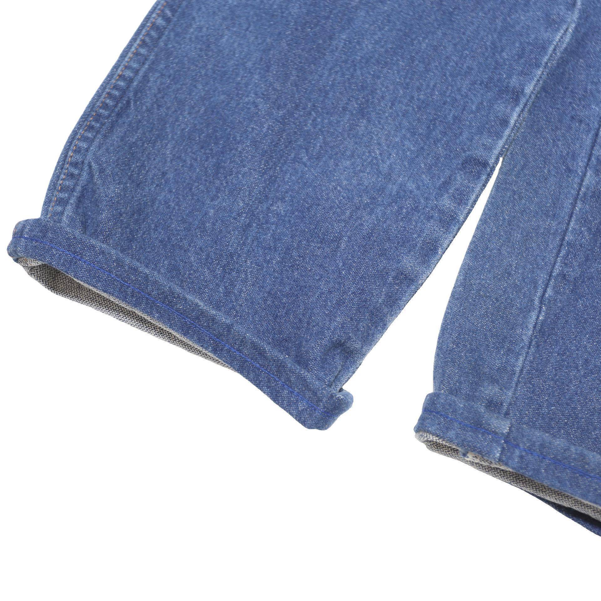 WRANGLER Womens Blue Regular Straight Denim W28 L30 Classic Button Closure Jeans