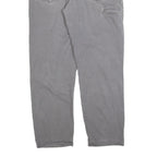 CARHARTT Mens Grey Relaxed Fit Straight Denim Jeans Zip W36 L32 Durable Workwear