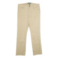 LAUREN RALPH LAUREN Womens Jeans Beige Classic Straight Denim W36 L34 Cotton