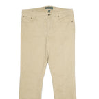 LAUREN RALPH LAUREN Womens Jeans Beige Classic Straight Denim W36 L34 Cotton