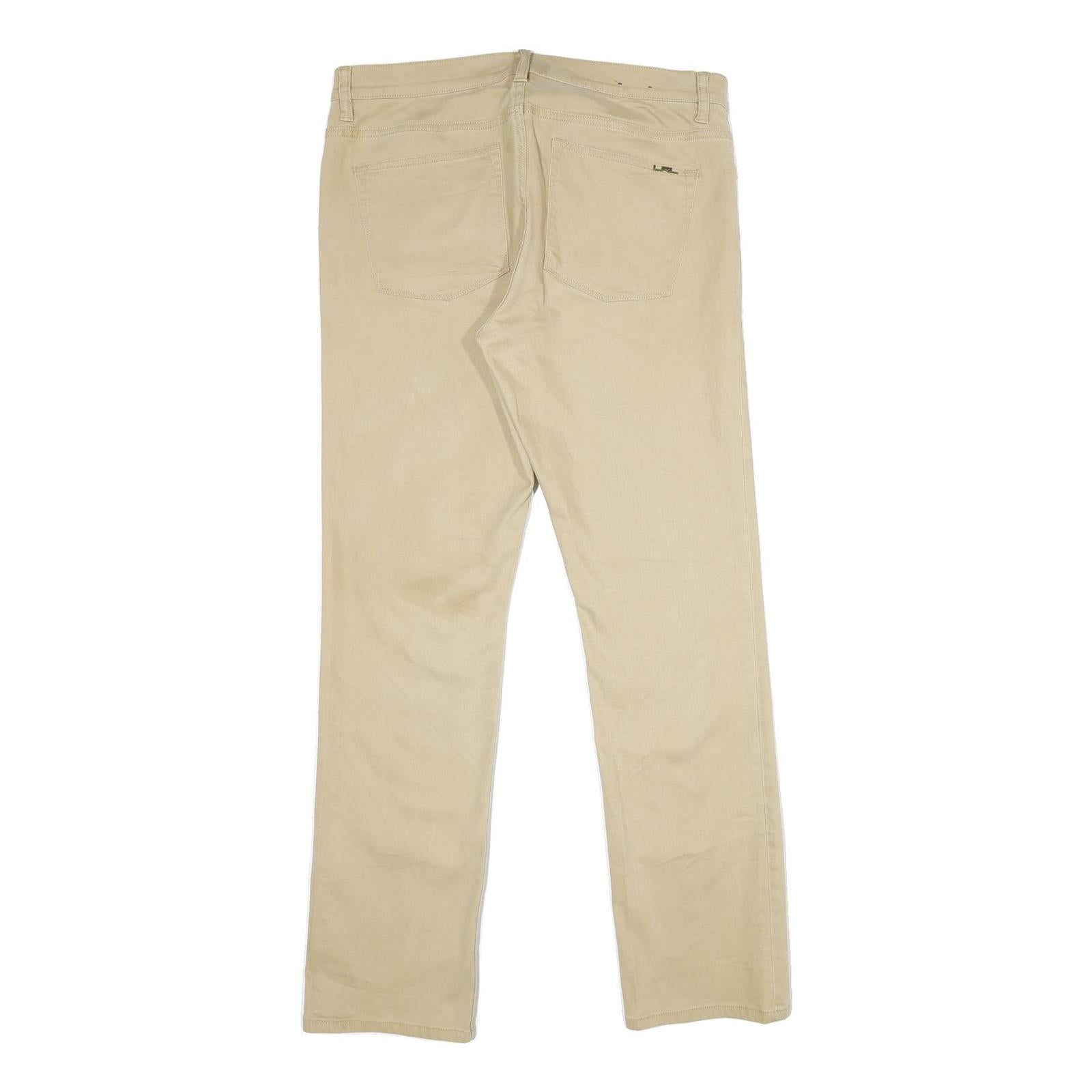 LAUREN RALPH LAUREN Womens Jeans Beige Classic Straight Denim W36 L34 Cotton