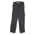 CARHARTT Mens Cotton Blend Black Regular Cargo Trousers W28 L32 Functional