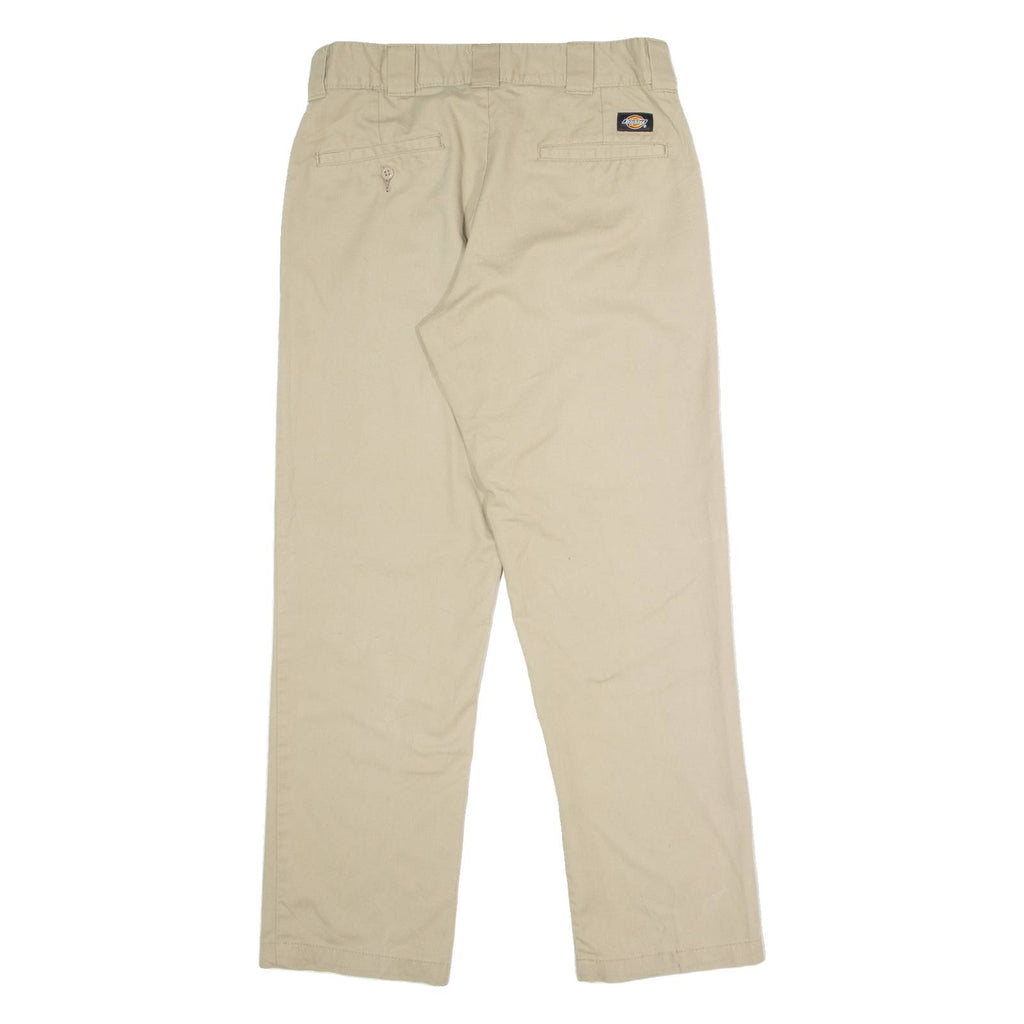 DICKIES Flex Workwear Mens Trousers Beige Slim Tapered W32 L30