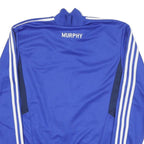 ADIDAS Mens Blue Sports Football Jacket M Polyester Blend Zip Track Top