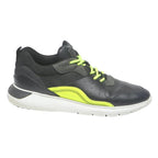 HOGAN Mens Black Neon Yellow Synthetic Trainers UK 8 Lightweight Comfortable