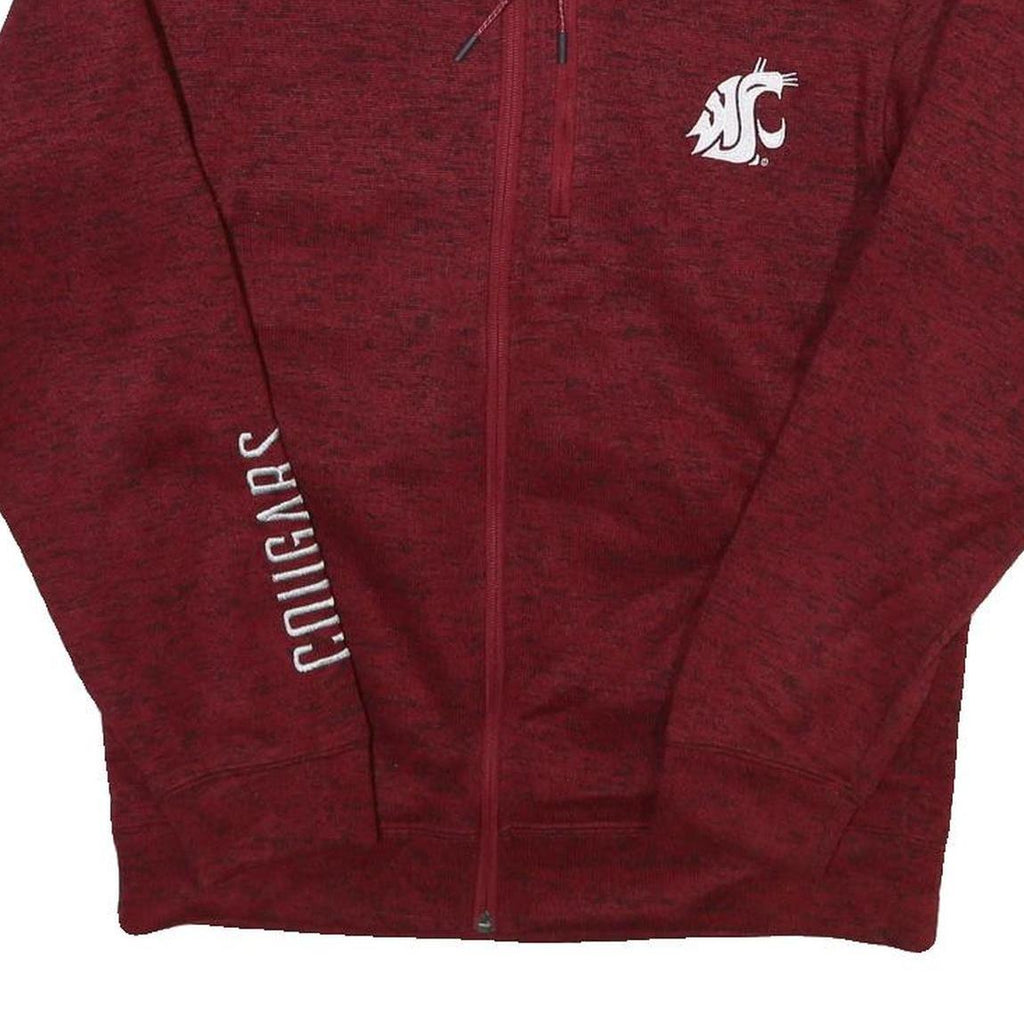 CHAMPION Mens Maroon Track Jacket M Polyester Blend Zip Casual Sportswear