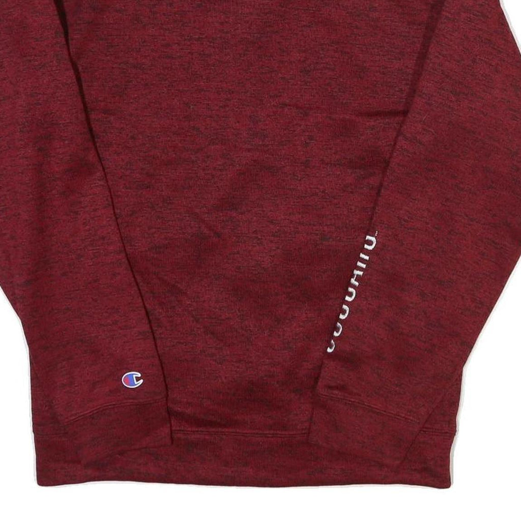 CHAMPION Mens Maroon Track Jacket M Polyester Blend Zip Casual Sportswear