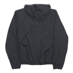 CALVIN KLEIN Mens Black & Orange Hooded Jacket M Polyester Zip Casual
