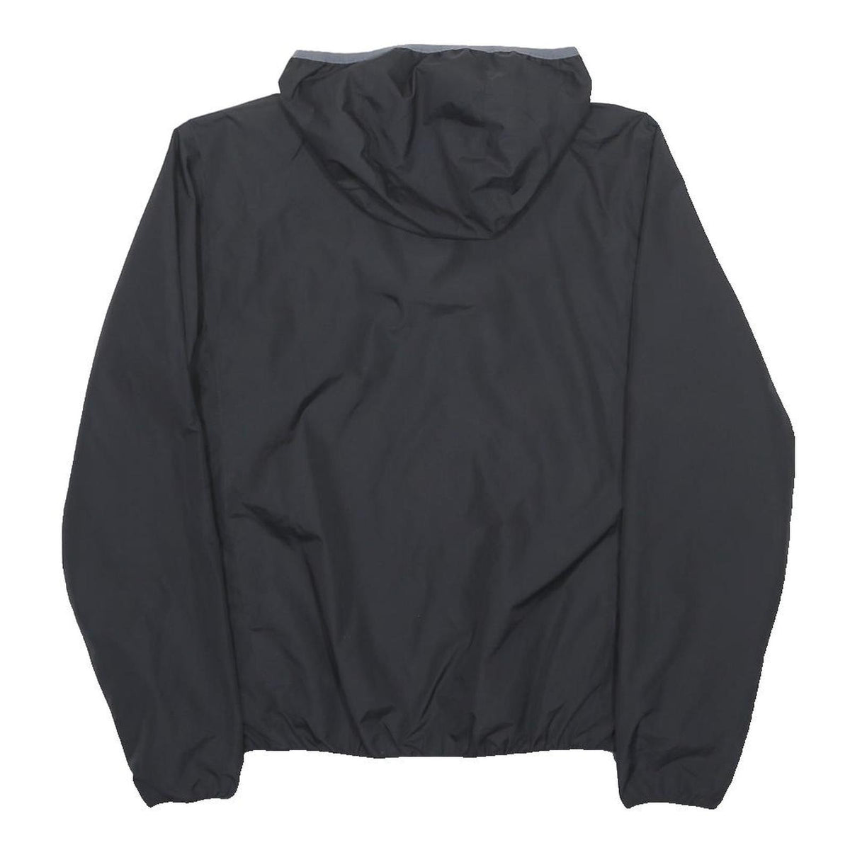CALVIN KLEIN Mens Black & Orange Hooded Jacket M Polyester Zip Casual