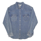 LEVI'S Mens Blue Denim Shirt XL Classic Western Style Button Fastening