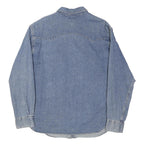 LEVI'S Mens Blue Denim Shirt XL Classic Western Style Button Fastening