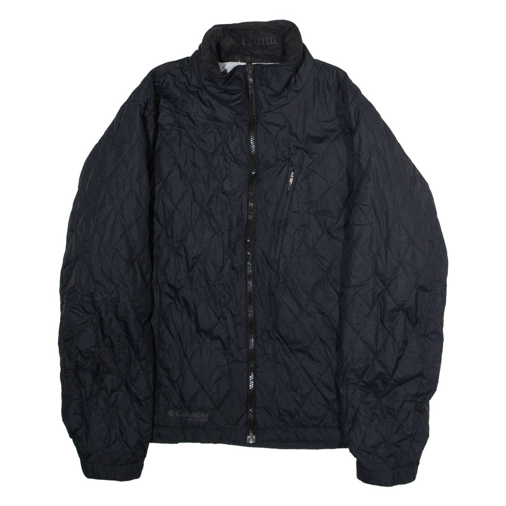 COLUMBIA Womens Quilted Jacket Black Diamond M
