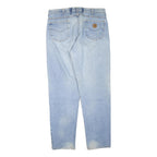 CARHARTT Mens Regular Fit Blue Denim Light Wash Jeans W38 L34 Casual Workwear