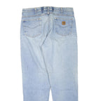CARHARTT Mens Regular Fit Blue Denim Light Wash Jeans W38 L34 Casual Workwear