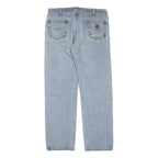 CARHARTT Mens Jeans Blue Regular Straight Denim Medium W38 L34 Classic Casual